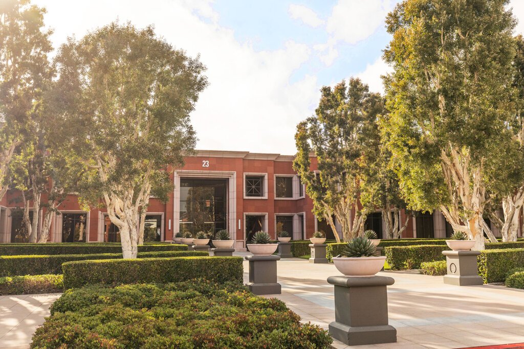 corporate plaza exterior