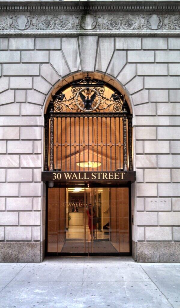 wall street business center exterior